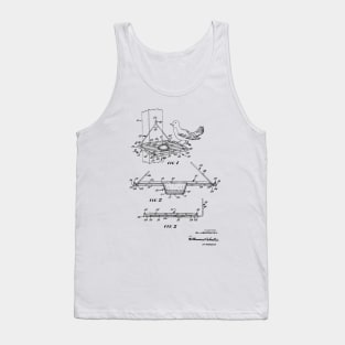 Bird Feeder Device Vintage Patent Hand Drawing Tank Top